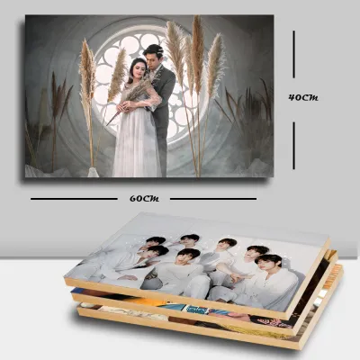 CETAK FOTO PLUS BINGKAI TERMURAH UKURAN JUMBO 40X60 CM / 30R