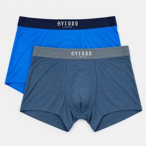 Byford 2pcs Men Seamless Pro Trunks Bamboo Elastane Underwear BMK651008