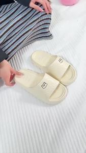 [Free Shipping] Cartoon Bear Slippers For Women Summer Outdoor Sandals Home Indoor Soft-Soled Non-Slip EVA Slippers For Men