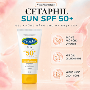 Cetaphil Sun SPF 50 Very High Protection Light Gel White All Skin Types 50ml