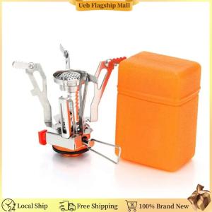 [Ueb Flagship Mall] 3000W Outdoor Mini Gas Stove with Piezo Camping One-piece Gas Stove Tourist Camping Burners for Outdoor Cooking Picnic