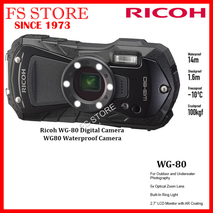 Ricoh Original Malaysia Wg80 Wg-80 Underwater Waterproof Compact Camera 