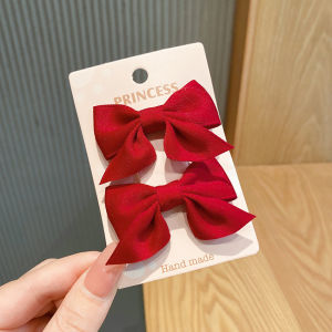 2Pcs Jepit Rambut Pita Kupu Lucu Jepitan Rambut Fashion Jepitan Ribbon Hair Pin Gaya Korea