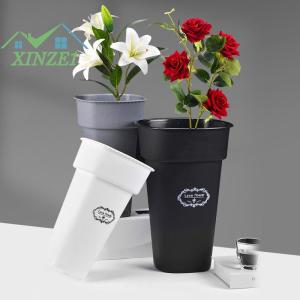 XZ✨✨✨ New Nhựa Ô Chủ Đứng Miễn Phí Hoa Xô Hoa Cửa Hàng Hoa Lưu Trữ Xô Cổng Phong Cách Vuông Hoa Xô