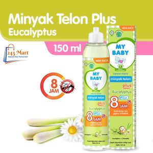 MY BABY Minyak Telon Plus [150 mL] - Minyak Bayi Anti Nyamuk 8 Jam - Minyak Telon Bayi Termurah