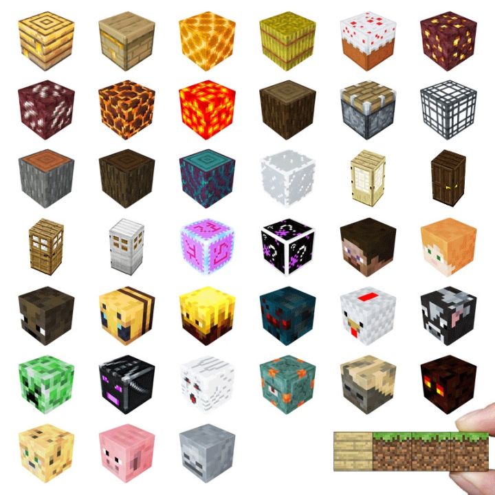 No.3: Minecraft DIY MC Magnet Toy Magnetic Cube Children's Educational ...