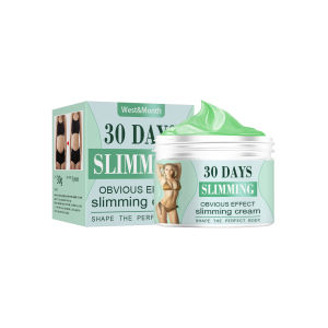 West Month 30days Slimming Cream Obvious Effect Fast Burning Fat Lost Weight Body Care Firming Effective Lifting Firm Body Lotion Toning Creams Waist Abdomen Buttocks Fat Burning(30g)