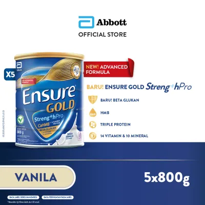 Ensure GOLD Streng +hPro CaHMB Vanila 5x800gr