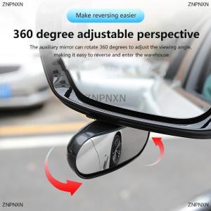 [COD] ZNPNXN กระจกมองหลังเสริมสำหรับรถยนต์1ชิ้นกระจกมองหลังมุมกว้างกระจกมองหลังถอยหลังจุดบอด360 ° ปรับได้อุปกรณ์เสริมสำหรับรถยนต์อเนกประสงค์