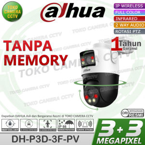 CCTV WIFI OUTDOOR ROTASI DUAL LENS DAHUA PICOO 3MP KAMERA CCTV PINTAR BERSUARA BERWARNA
