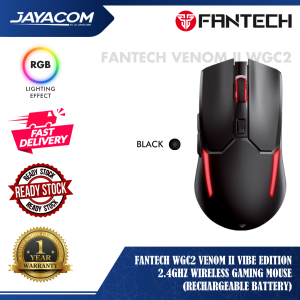 Fantech WGC2 Venom II Vibe Edition 2.4GHz Wireless Gaming Mouse (Rechargeable Battery)