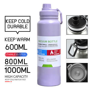 BUY1 TAKE1 32oz  tumbler for hot and cold Thermos  original stainless steel Large Capacity Insulated Tumbler 600ml/800ml/1000ml Water Bottle Cup outdoor sports bottle Vacuum flask