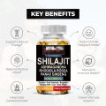 Pure Himalayan Shilajit for Men and Women 120 Capsules More Than Gummies, Resins Combined with Natural Ashwagandha Energy Health Kit Gold Curing Supplement Made in the USA. 