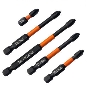 Non-Slip Impact Batch Head Strong Magnetic Cross High Torque Hardness Screw 25/50/65/70/90/150mm Waterproof Ph2 Screwdriver Bits Set