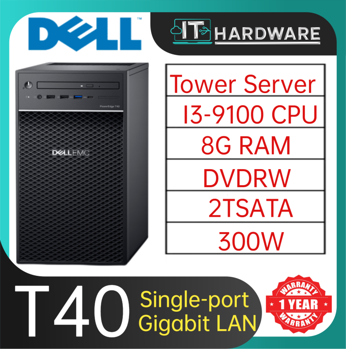 Dell Emc Poweredge T40 Tower Type Server Intel® Core™ I3 9100