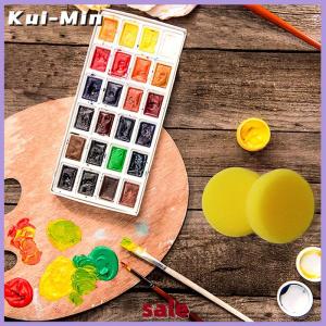 Kui-Min ฟองน้ำสำหรับงานศิลปะสีน้ำสังเคราะห์ทรงกลมสำหรับเด็ก10ชิ้นสำหรับงานฝีมือเครื่องปั้นดินเผาเค้กฟองน้ำทรงกลมสีเหลือง