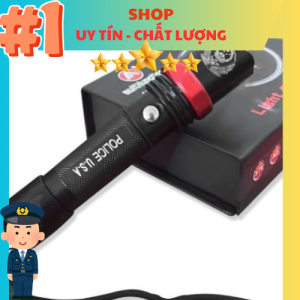 Đèn Pin Cầm Tay T101 – Chiếu Xa 300m Zoom 5 Chế Độ Sáng