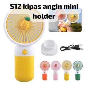 S12 ORI KIPAS MINI CUTE LUCU MINI FAN MUNGIL TRAVELING  FAN KIPAS ANGIN MINU PORTABEL KIPAS GENGGAM