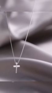 Makery【Ready in Stock】 Cross Pendant Necklace Simple Clavicle Chain for Fashion Women Gifts Jewelry
