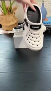 Clog Shoes for Men and Women Summer Sports Breathable Non-Slip Thick-Soled Half-Slip Beach Sandals Closed-Toe Eva Slippers