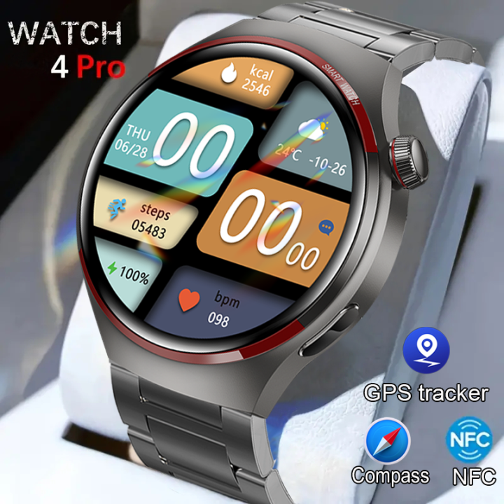 For HUAWEI GT4 Pro GPS Smart Watch Men 360 360 AMOLED Screen Heart rate Bluetooth Call IP68 Waterproof Man Smartwatches 2024 New Lazada Singapore