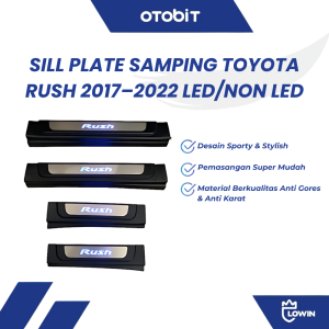 Step Plate LED Samping Pintu Toyota Rush 2017 Warna Hitam