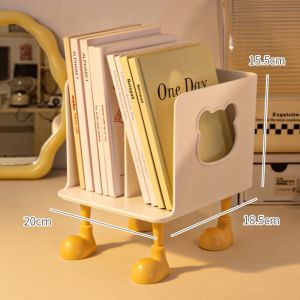 LITTLEX Nhiều lớp Giá sách Gấu rỗng ruột Thiết kế phân chia Người tổ chức sách Sáng tạo Kệ sách để bàn Sinh viên