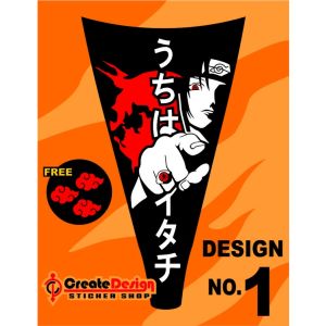 HONDA CLICK 125i / 150i V2 FRONT PANELSTICKER DECALS. UCHIHA ITACHI