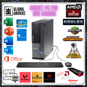[REFURBISHED DESKTOP] FOR GAMING WITH *AMD DDR5 GRAPHIC CARDS* DELL OPTIPLEX 301070109010 SFF / i5-4TH GEN