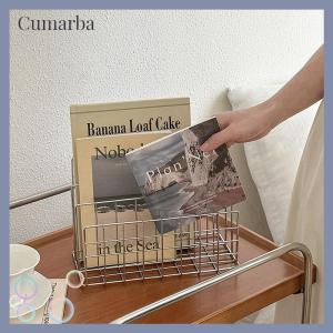 [Cumarba] Ins Minimalist Iron Desktop Storage Rack Organizer Table Organizing Rack Document Book Rack Desk Multi-functional Storage Rack