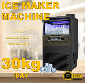 30kgs/24h Commercial Ice Maker Machine Under Counter with Water Filter and Storage Heavy Duty Material