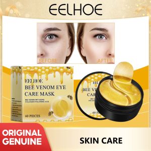 EELHOE Bee Venom Eye Care Mask Firming and Moisturizing Eye Mask Fade Fine Lines Lifting Hydrating and Moisturizing the Eye Area Eye Mask For Dark CircleMoisture Crystal Collagen Eye Mask (60 pieces)