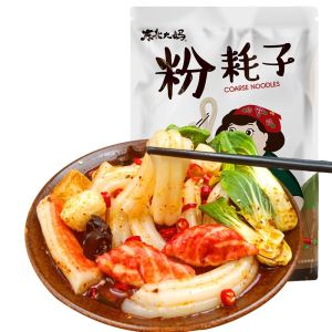 东北大妈粉耗子 Powder Mouse Coarse Potato Powder Bag 350g Spicy Extra Thick Long Rice Noodles and Vermicelli Convenient for Fast Food