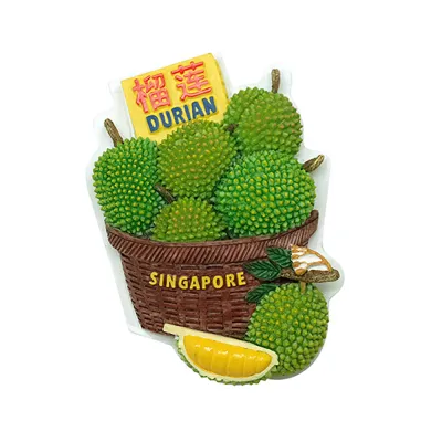 3D Polyresin Fridge Magnet - Durian