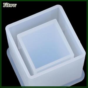 Fitow Silicone Mold Pen Container Square Round Storage Holder Epoxy Resin Molds