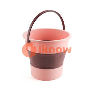 ฉันรู้ว่าถังพับเดินทางสะดวกซักถังตกปลาใช้ในครัวเรือนล้างเท้ายืดไสลด์ขนาดใหญ่ขนาดกลางและขนาดเล็กถังพลาสติกหนาสามสี