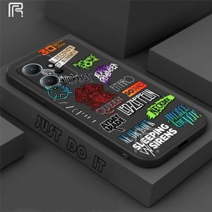 (Lokal Ready) Casing hp Xiaomi Poco X5 5G Poco M4 Pro Poco M3 Pro Poco X3 GT F4 GT X3 Pro X3 NFC M5S Label Band Tide Graffiti Tepat Edge Rubber Soft Case