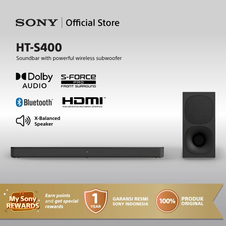 Sony HT-S400 Soundbar with Powerful Wireless