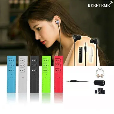 Wireless Bluetooth Receiver 3.5mm Jack Hands-free Car Kit Clip-on Car Bluetooth Audio Music Adapter for Speaker Headphone Car Stereo