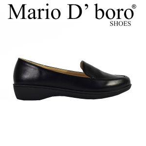 Mario D Boro Womens Black Comfortable Leather Footwear Ballet Flats Shoes LX 27613 C56 C70