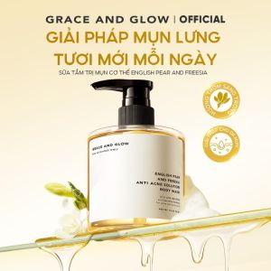 Sữa tắm giảm mụn Grace and Glow English Pear & Freesia Anti Acne Solution 400ml Hỗ trợ lưu hương lâu dài