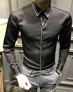 áo sơ mi áo sơ mi nam dài tay phong cách Hàn quốc cực nam tính sự phá cách tạo nên gu trẻ trung năng động vải mềm mịn thoáng mát - N10