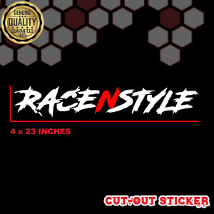 RACE N STYLE HIGH QUALITY CUTOUT STICKER FOR MOTORCYCLE AND CAR