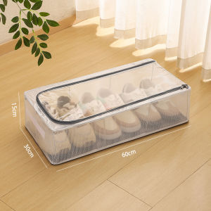 [Free Shipping] No-Installation Shoe Storage Under-Bed Shoe Organizer Large-Capacity Covered Moisture-Proof Storage