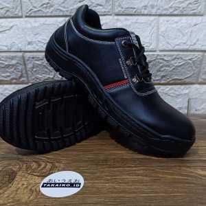 Sepatu Safety Sepatu Boot Pria Ujung Besi Kulit PU Kerja Lapangan Proyek Trendi