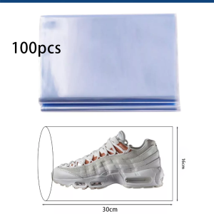100pcs Heat Shrink Bag Seal PVC Shrinkable Wrap Bag For Shoes Books Small Gifts Baskets