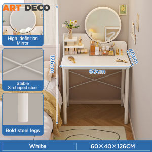 Dressing Table with LED Mirror Meja Solek Dressing Table with Drawer Makeup Table Dressing Table with Chair Cermin Meja Almari Makeup