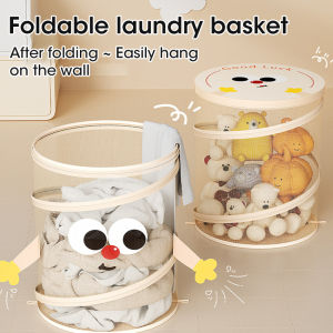 Laundry Basket Foldable Storage Basket With Lid For Bathroom Dirty Clothes Basket Toys Clothing Storage Basket Bucket Laundry Basket Dormitory