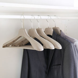 Suit hanger multifunctional plastic clothes hanger single household wide shoulder suit hanger nd new PP clothes hanger factory wholesale