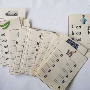 Right To Learn - Montessori Phonics Dry Erase Writing Practice Cards - Cvc Word Family & Consonant Blends